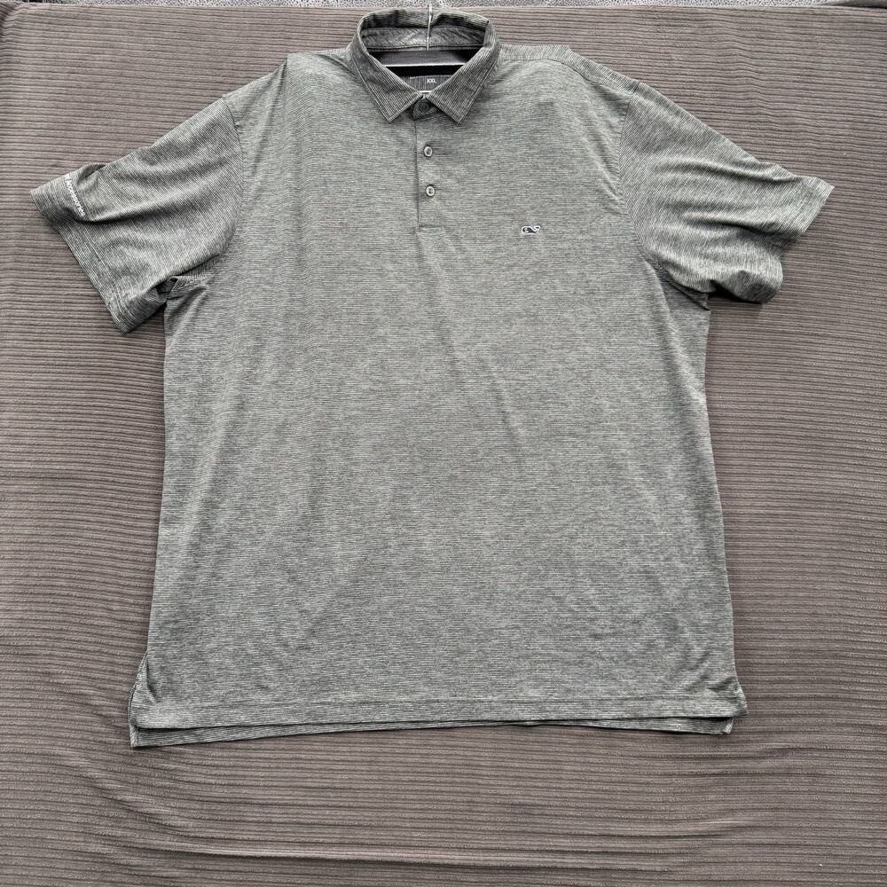 Vineyard Vines Performance Polo Shirt Men 2XL Polyester Stretch Golf Preppy.